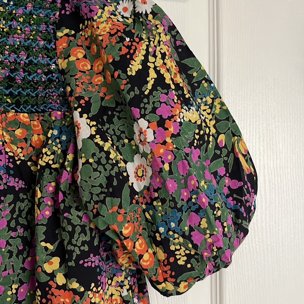Banjanan Nicole Mini Dress Loki's Garden Black Floral Print - Picture 8 of 12